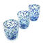 Set di 6 Bicchieri Blu - Arlecchino - Vetro di Murano Originale OMG