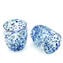 Set di 6 Bicchieri Blu - Arlecchino - Vetro di Murano Originale OMG