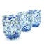 Set di 6 Bicchieri Blu - Arlecchino - Vetro di Murano Originale OMG