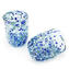 Set di 6 Bicchieri Blu - Arlecchino - Vetro di Murano Originale OMG