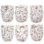 Set di 6 Bicchieri Rosa - Arlecchino - Vetro di Murano Originale OMG