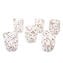 Set di 6 Bicchieri Rosa - Arlecchino - Vetro di Murano Originale OMG