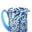 Caraffa Pointilism Blu - Vetro di Murano Originale OMG