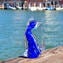 Cat Figurine - With colors Sommerso - 1 Piece - Orginal Murano Glass OMG