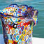 Vaso con Murrine in vetro soffiato - Lares - Vetro Originale