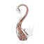 Cigno figurina - Multicolor sommerso - Vetro di Murano