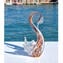 Cigno figurina - Multicolor sommerso - Vetro di Murano
