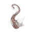 Cigno figurina - Multicolor sommerso - Vetro di Murano