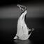 Pinguino figurina - Bianco sommersi - Vetro di Murano