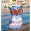 Gufo con murrine e oro - Collezione Lallero - Animali - Vetro di Murano Originale Omg