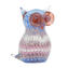 Gufo con murrine e oro - Collezione Lallero - Animali - Vetro di Murano Originale Omg