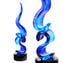 Escultura de vidro ondas - Vidro Murano original