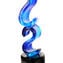 Escultura de vidro ondas - Vidro Murano original