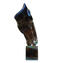Pferdekopfskulptur - Chalcedon - Original Muranoglas Omg
