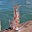 Pinguino figurina - Multicolor sommersi - 1 Pezzo - Vetro di Murano