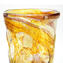  Nuance Collection - Amber Amethist & Silver- Sbruffi Vase - Original Murano glass