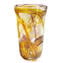  Nuance Collection - Amber Amethist & Silver- Sbruffi Vase - Original Murano glass