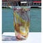  Nuance Collection - Amber Amethist & Silver- Sbruffi Vase - Original Murano glass