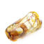  Nuance Collection - Amber Amethist & Silver- Sbruffi Vase - Original Murano glass
