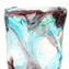 Nuance Collection - Aquamarine Amethist & Silver - Sbruffi Vase - Original Murano glass