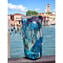 Nuance Collection - Aquamarine Amethist & Silver - Sbruffi Vase - Original Murano glass