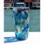 Nuance Collection - Aquamarine Amethist & Silver - Sbruffi Vase - Original Murano glass