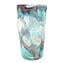 Nuance Collection - Aquamarine Amethist & Silver - Sbruffi Vase - Original Murano glass