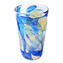 Nuance Collection - Blue & Silver - Sbruffi Vase - Original Murano glass