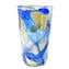 Nuance Collection - Blue & Silver - Sbruffi Vase - Original Murano glass
