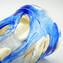 Nuance Collection - Blue & Silver - Sbruffi Vase - Original Murano glass
