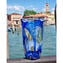 Nuance Collection - Blue & Silver - Sbruffi Vase - Original Murano glass