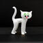 Gatto bianco in miniatura - Vetro di Murano Originale OMG