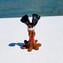 Cane marrone in miniatura - Vetro di Murano Originale OMG