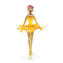 Miniatura di ballerina - Ambra - vetro di Murano originale OMG
