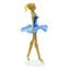 Miniatura di ballerina - Blu - vetro di Murano originale OMG
