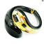 Pulseira Klimt - Vidro Pintado em Ouro 24kt - Vidro Murano Original OMG