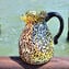 Pitcher Black & Silver - Leopard - Original Murano Glass OMG