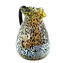 Pitcher Black & Silver - Leopard - Original Murano Glass OMG