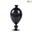 ヴェロネーゼ花瓶ブラック-オリジナルムラーノグラス