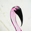 Ibis ametista - Elegante Scultura - Vetro di Murano Originale OMG