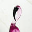 Ibis ametista - Elegante Scultura - Vetro di Murano Originale OMG