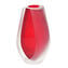 Vaso Diafon Rosso - Sommerso - Vetro di Murano