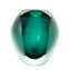 Vase Oculus Teal - Sommerso - Original Murano Glass 