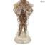 Couple Goldoni Sculpture white - Venetian Figurines Original Murano Glass