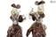 Couple Goldoni sculpture black - price for 2 Venetian Figurines Original Murano Glass