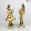 Arlecchino - Dama y Caballero - pareja 2 figuritas