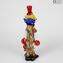 Estatueta de Palhaço - Vidro Murano Original