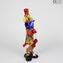 Estatueta de Palhaço - Vidro Murano Original