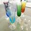 Set of 6 Champagne Flute Drinking glasses Mix colors