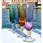 Set of 6 Champagne Flute Drinking glasses Mix colors